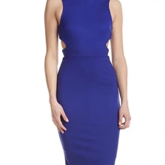 French Connection Cutout BodyCon Dress - IN GRAY / GREIGE - Picture 8 of 9